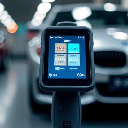 European vehicle being diagnosed by a technician using specialized equipment in Fair Oaks.