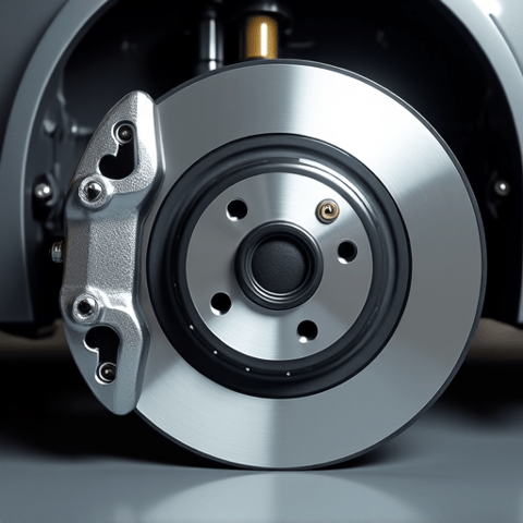 Technician installing new brake pads on a rotor, highlighting our commitment to reliable brake service and vehicle safety for Fair Oaks drivers.