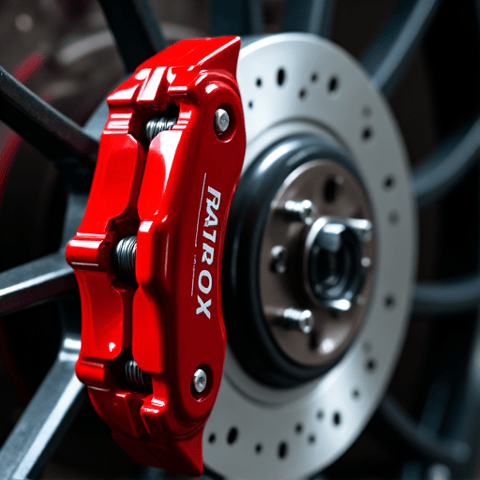 Close-up view of new brake pads and rotors being installed during a brake service. Ensuring safety and reliable stopping power for Gold River residents.