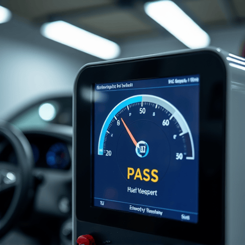 Professional smog check station interior in Gold River showing modern diagnostic equipment for accurate emissions testing.