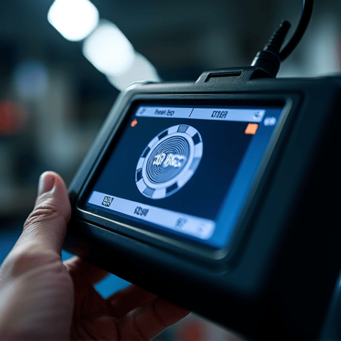 Certified technician inspecting an engine bay using specialized tools to locate a faulty sensor triggering the check engine light. This represents the detailed, expert diagnosis available near Gold River.